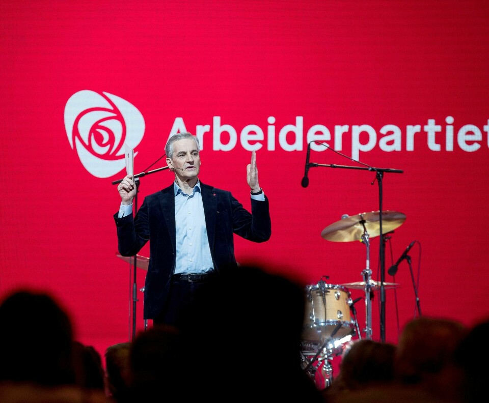 Ap-hatet har røtter tilbake til mellomkrigstiden, mener historieforskere. Her Jonas Gahr Støre som taler til partiets landsmøte i april.FOTO: TERJE PEDERSEN/NTB SCANPIX Ap-hatet har røtter tilbake til mellomkrigstiden, mener historieforskere. Her Jonas Gahr Støre som taler til partiets landsmøte i april.FOTO: TERJE PEDERSEN/NTB SCANPIX