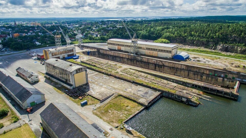 NYTT KINOSENTER: Et topp moderne kinosenter skal bygges i Servicehall 1 som ligger innerst i dokken. Byggestart antas realiseres i 2020 / 2021.