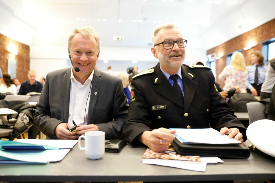 TILTAK: Byrådsleder Raymond Johansen og politimester Hans Sverre Sjøvold lanserte nye tiltak på SaLTo-konferansen om Barne- og ungdomskriminaliteten i Oslo. Bildet er fra konferansen i fjor.