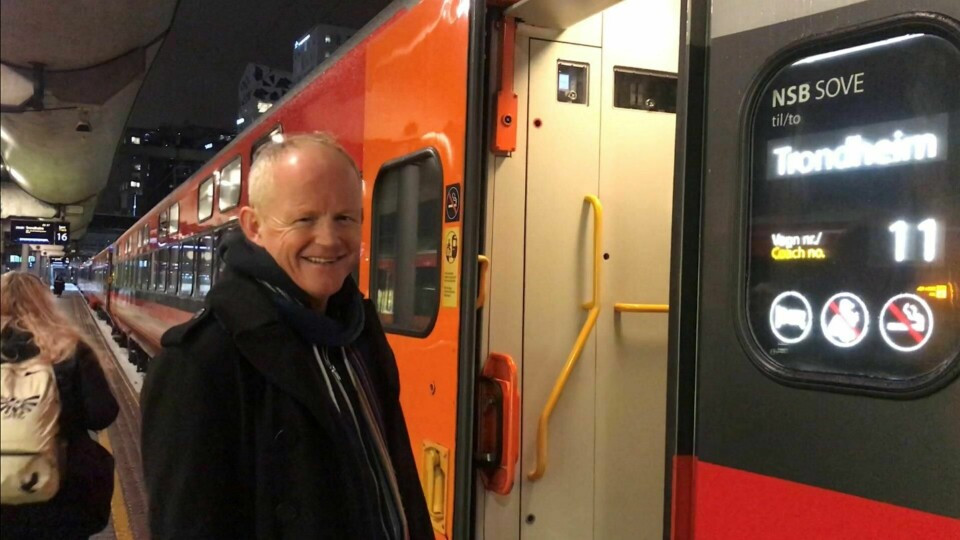 storkunde: SVs stortingsrepresentant Lars Haltbrekken bidrar selv til fulle sovevogner med hyppige reiser mellom Oslo og Trondheim. Den «luksusen» vil han unne langt flere enn hva som er tilfellet i dag. FOTO: PRIVAT