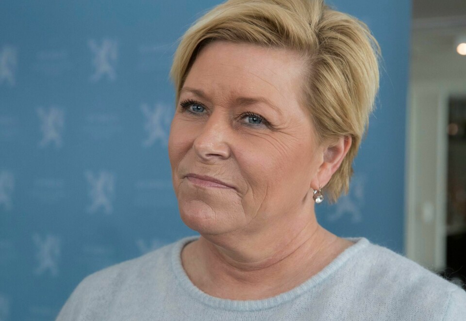 Partileder Siv Jensen må komme opp med noe konkret når Fremskrittspartiet holder ekstraordinært landsstyremøte onsdag. FOTO: BERIT ROALD/NTB SCANPIX