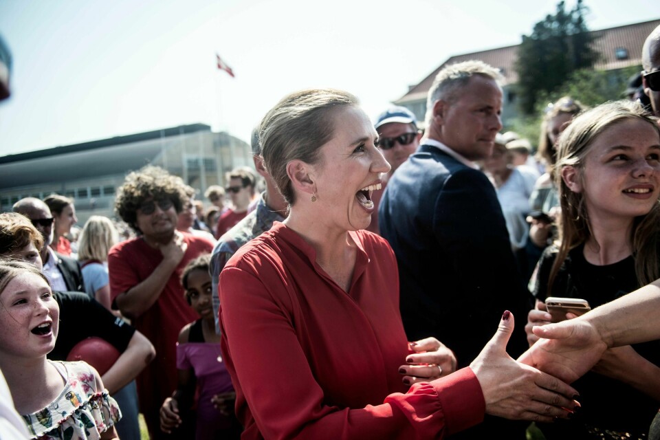 Mette Frederiksen fra Socialdemokratiet onsdag den 5. juni 2019.