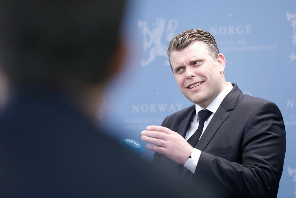 Jøran Kallmyr overtar som justisminister etter fungerende justisminister Jon Georg Dale.