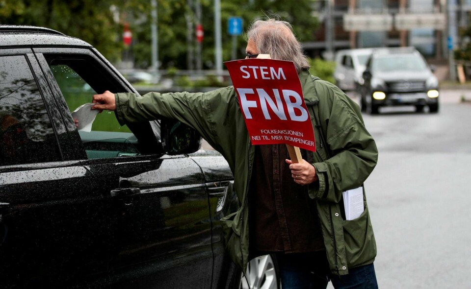POPULÆRE: Folkeaksjonen Nei Til Mer Bompenger» (FNB) får hele 9.1 prosents oppslutning i Oslo på en fersk meningsmåling og kan få fem bystyrerepresentanter om det tallet står seg til valget. FOTO: LISE ÅSERUD/NTB SCANPIX