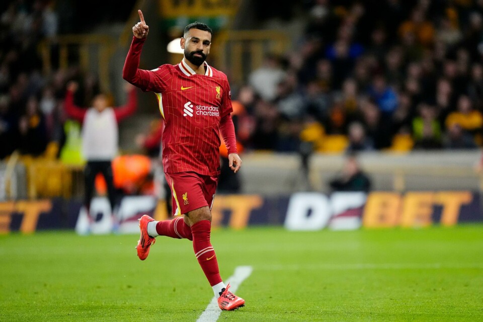Mohamed Salah ble matchvinner for Liverpool. Mohamed Salah ble matchvinner for Liverpool. Foto: Nick Potts /PA via AP / NTB