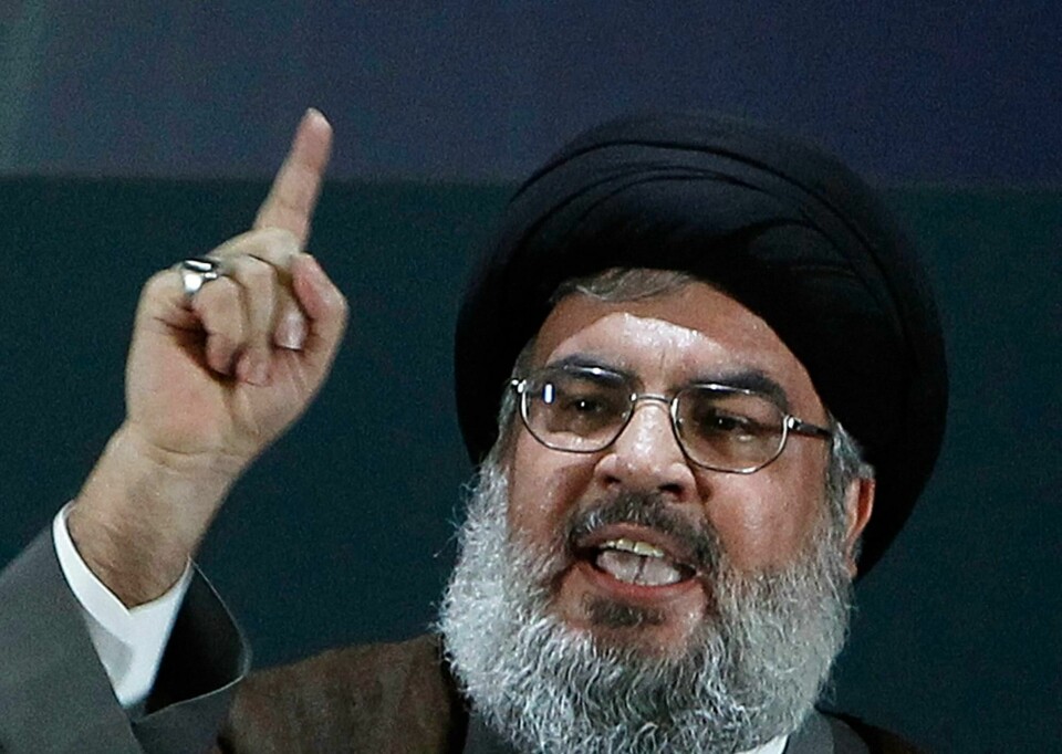 Hizbollah-lederen Sayyed Hassan Nasrallah ble drept lørdag. Her et bilde fra 2013. Hizbollah-lederen Sayyed Hassan Nasrallah ble drept lørdag. Her et bilde fra 2013.