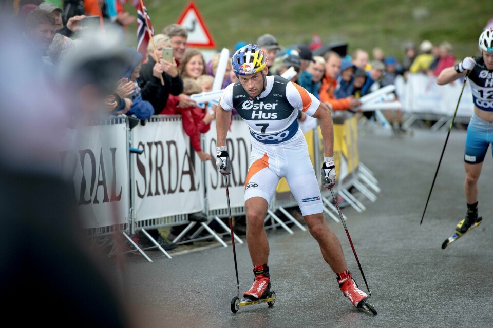 Petter Northug vant herrenes fellesstart på Blinken i Sandnes fredag. Foto: Carina Johansen / NTB scanpix