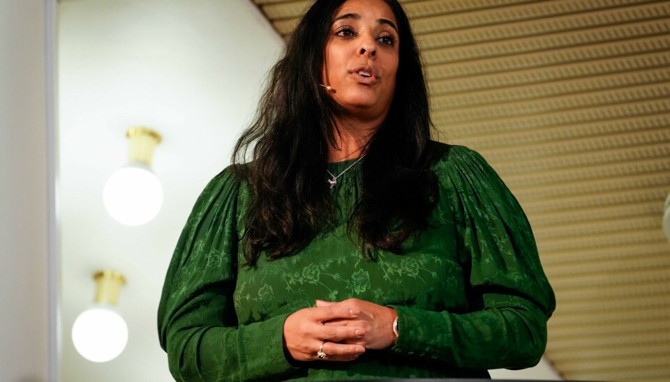 Kultur- og likestillingsminister Lubna Jaffery (Ap) var i Stavanger søndag med en god nyhet for de kulturinteresserte i byen. Foto: Cornelius Poppe / NTB
