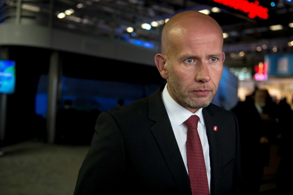 Olje og energiminister Tord Lien (Frp) har fått krass kritikk fra samarbeidspartiene for sin håndtering av 24. konsesjonsrunde. Foto: Carina Johansen/NTB SCANPIX