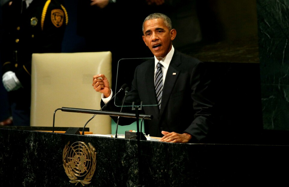 USAs president Barack Obama tegnet opp en strid mellom liberale demokratier og autoritære stater i sin siste tale til FNs generalforsamling. Neste år står Hillary Clinton eller Donald Trump på talerstolen i FN.
