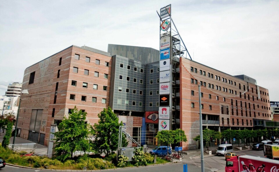 Oslo Spektrum - her er det planlagt nytt kongressenter med 27 etasjer.