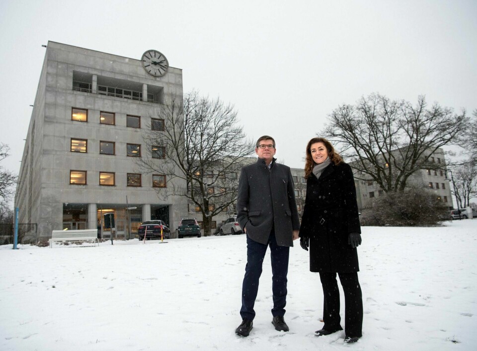 NHOs Kristin Skogen Lund og UiOs Svein Stølen vil kombinere næringsliv og akademika på Marienlyst, når NRK flytter derfra.