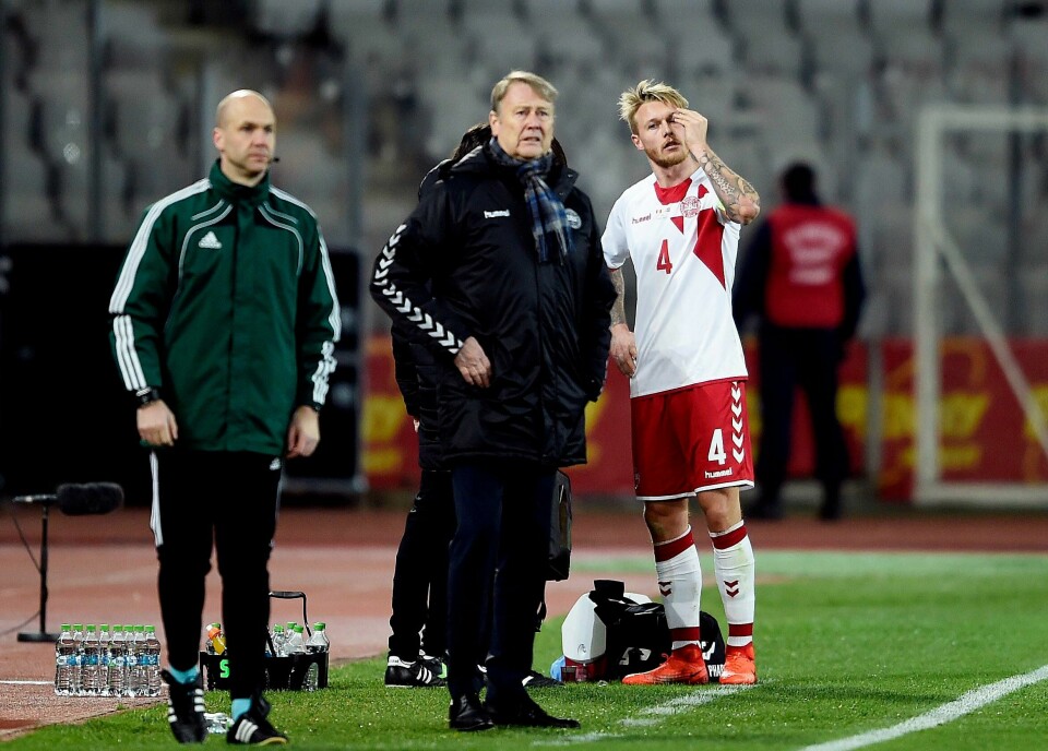Åge Hareide skal etter planen lede Danmark mot Sverige i treningskamp torsdag.
