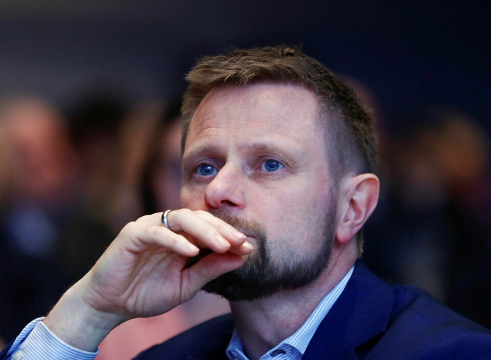 MÅ Svare: Helseminister Bent Høie må svare når Ap tar saken om lang ventetid på behandling for folk med spiseforestyrrelser til Stortinget.