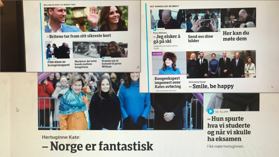 Joda, NRK følger nokså nøye med når kongelige kommer til byen. Joda, NRK følger nokså nøye med når kongelige kommer til byen.