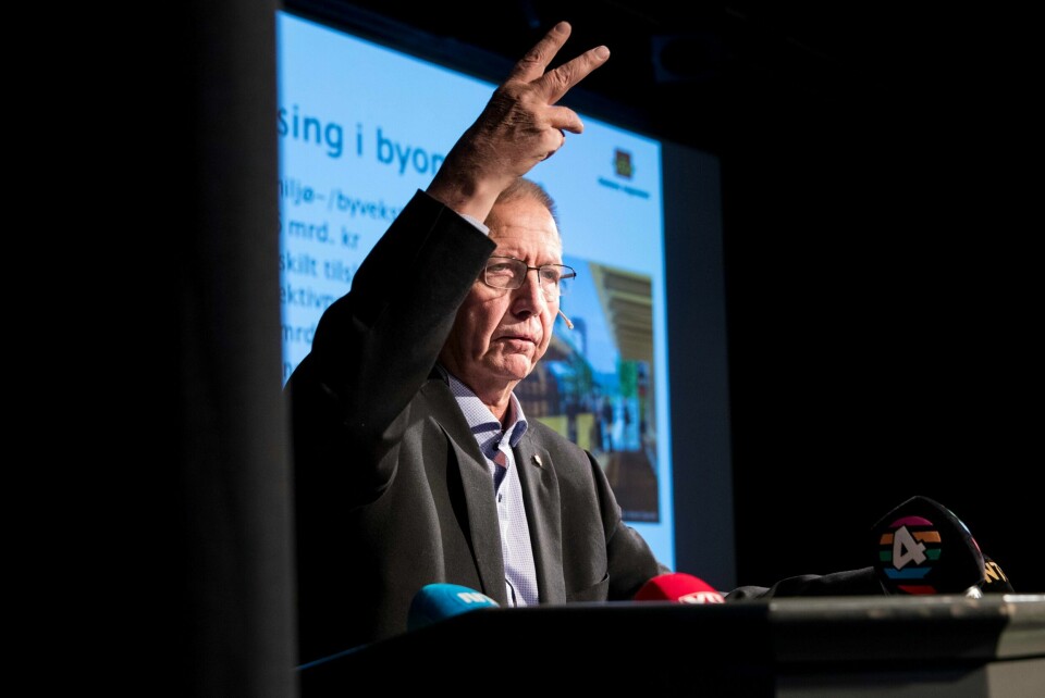 Veidirektør Terje Moe Gustavsen i Statens vegvesen presenterte onsdag handlingsprogrammet for 2018–2023. Foto: Tore Meek / NTB scanpix