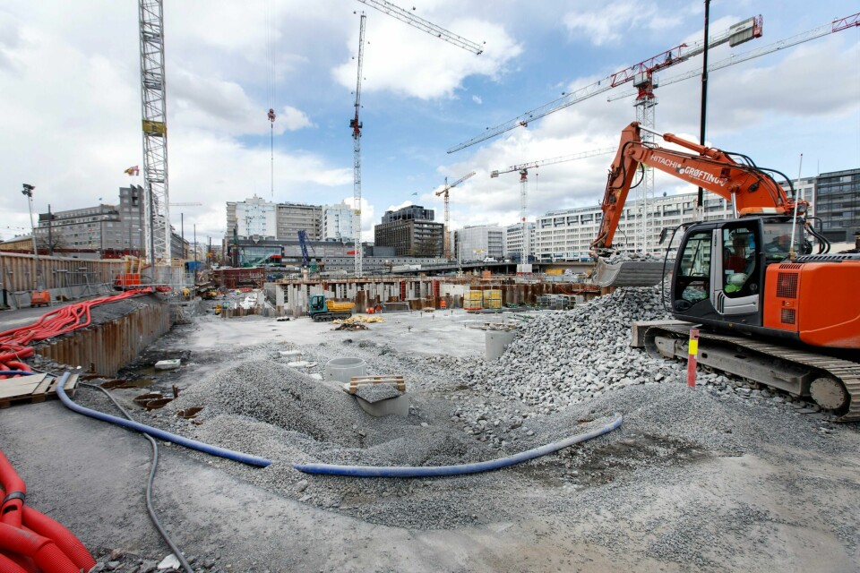 Ikke-kvotepliktig sektor kan redusere store klimautslipp ved å gå over til strøm. Det gjelder blant andre byggenæringen. Foto: Gorm Kallestad / NTB scanpix