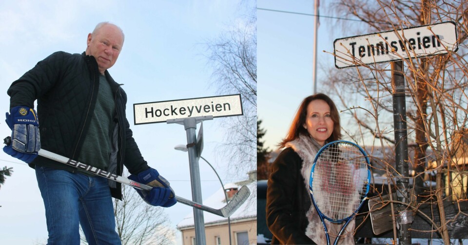 Tommy Juul og Bjørg Dysthe på hver sin kant av byen - hockey i øst og tennis i vest.