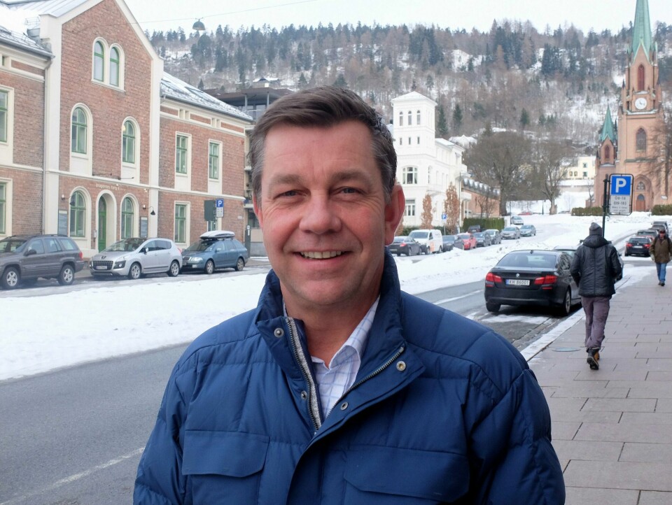 Leder i Drammen Høyre Fredrik A. Haaning.