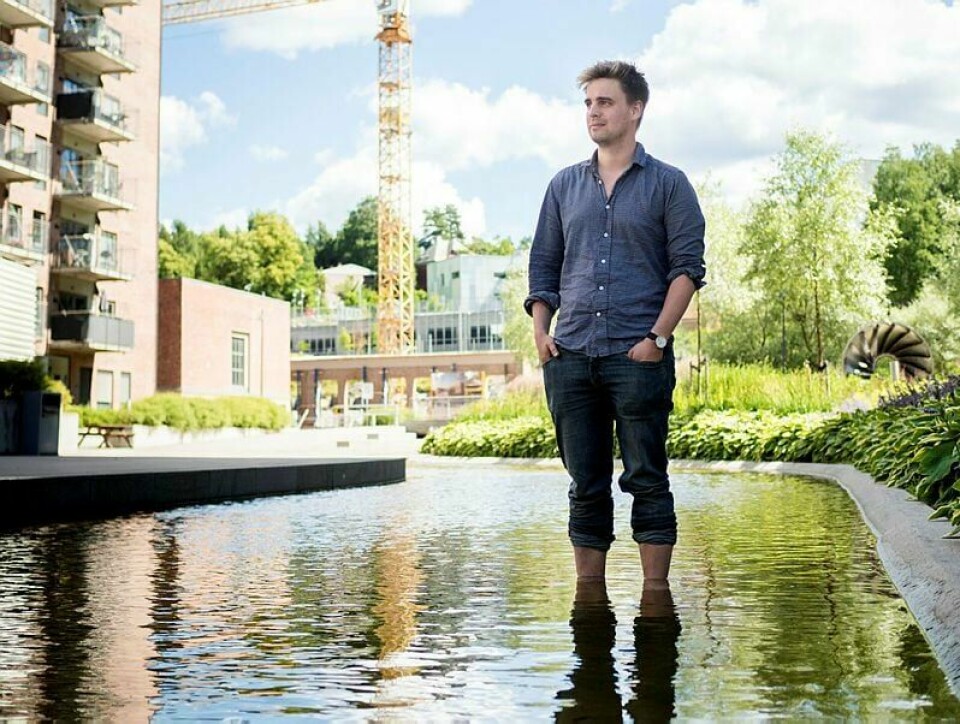 Eivind Trædal i MDG Oslo vil 'snakke om elefanten i rommet', nemlig at det er menn som står bak de aller fleste tilfeller av seksuell trakassering. Derfor må vi også endre menns holdninger, mener Trædal. Han vil begynne i skolen. Foto: Wanda Nathalie Nordstrøm