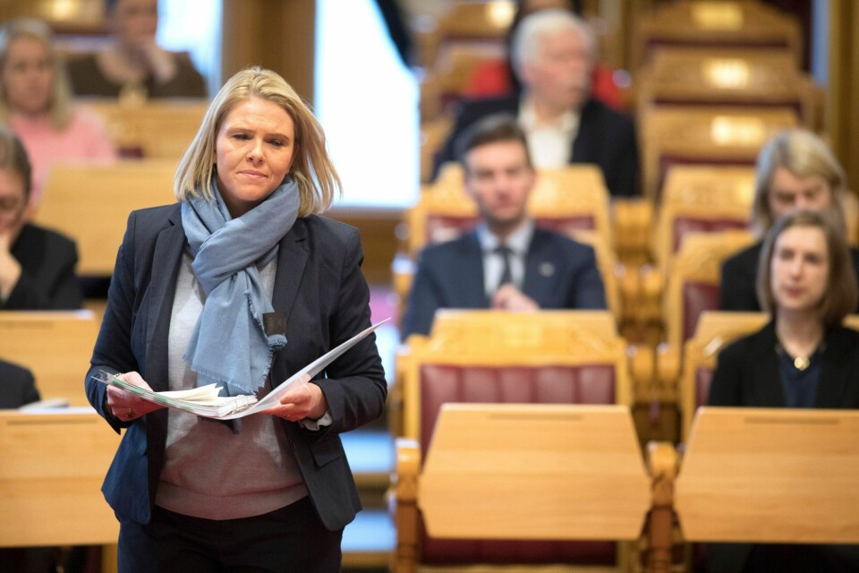 Det kom kraftige reaksjoner på Sylvi Listhaugs Facebook-innlegg forrige fredag.