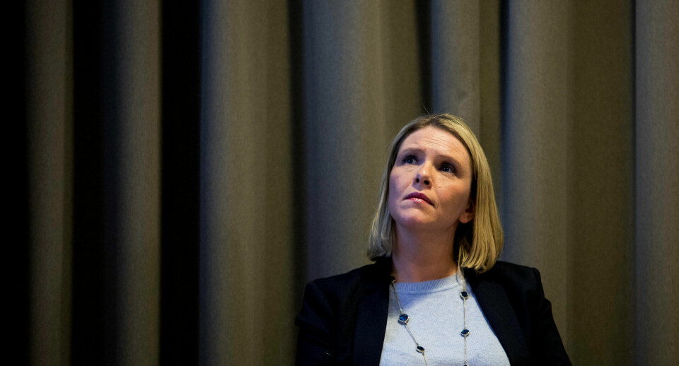 MÅTTE GÅ: Justisminister Sylvi Listhaug (Frp) måtte denne uka tre av etter press fra et flertall i opposisjon. MÅTTE GÅ: Justisminister Sylvi Listhaug (Frp) måtte denne uka tre av etter press fra et flertall i opposisjon.