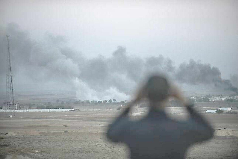 Gruppen IS rekrutterer ofte vestlige personer som har havnet utenfor samfunnet til å kjempe i Syria. Her fra grensebyen Kobane. FOTO: BULENT KILIC/AFP PHOTO