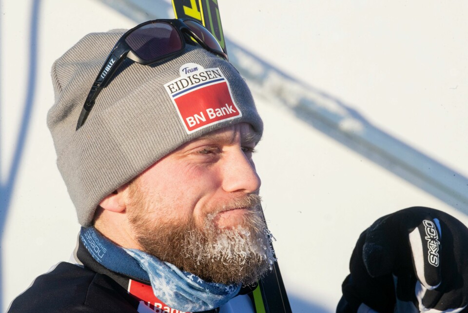 Martin Johnsrud Sundby. Lygna 20210110. Martin Johnsrud Sundby etter 30 km fellesstart under norgescupen på Lygna lørdag.Foto: Terje Pedersen / NTB