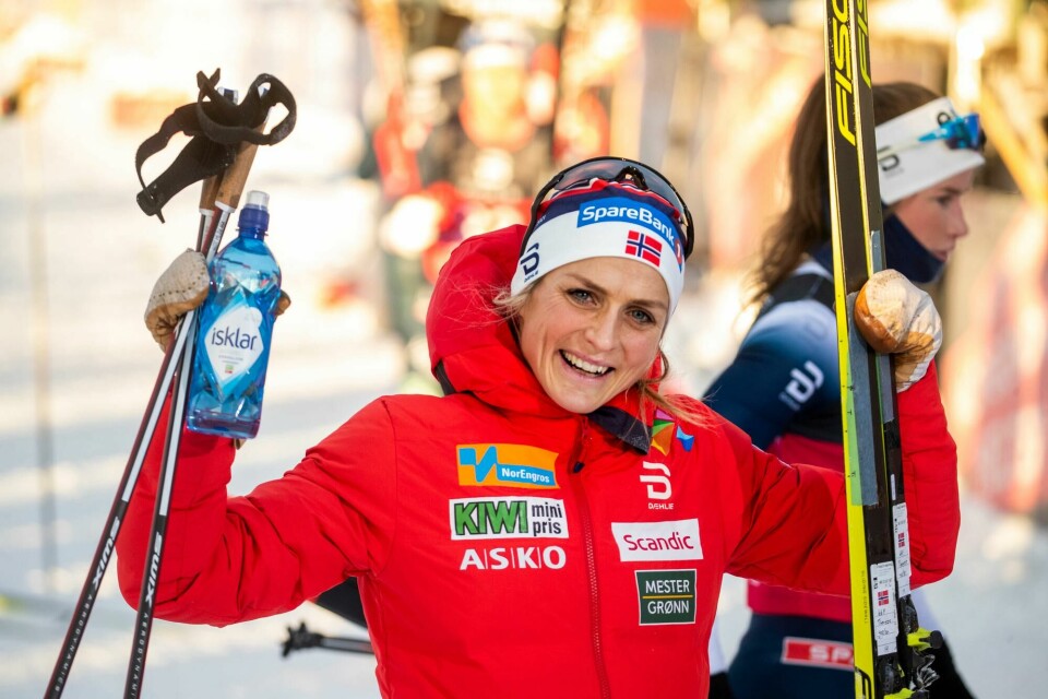 I helgen som var viste Therese Johaug at hun ikke har ligget på latsiden selv om det for hennes del har vært konkurransepause på grunn av koronapandemien. Lygna 20210110. Therese Johaug etter 15 km fellesstart under norgescupen på Lygna lørdag.Foto: Terje Pedersen / NTB