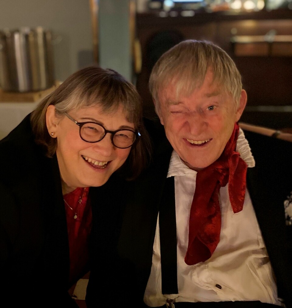 Sissel og Morten på nyttårsaften i 2019. Sissel Henriksen og Morten Falck på nyttårsaften i 2019.