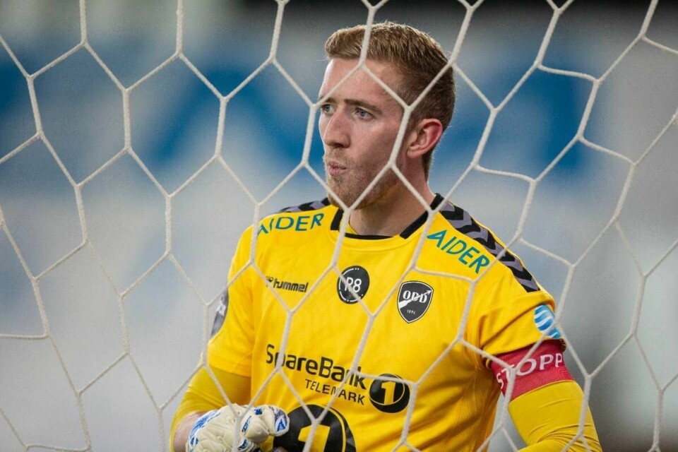 Sandnes-gutten Egil Selvik i eliteseriekampen i fotball mellom Odd og Start på Skagerak Arena. Foto: Trond Reidar Teigen / NTB