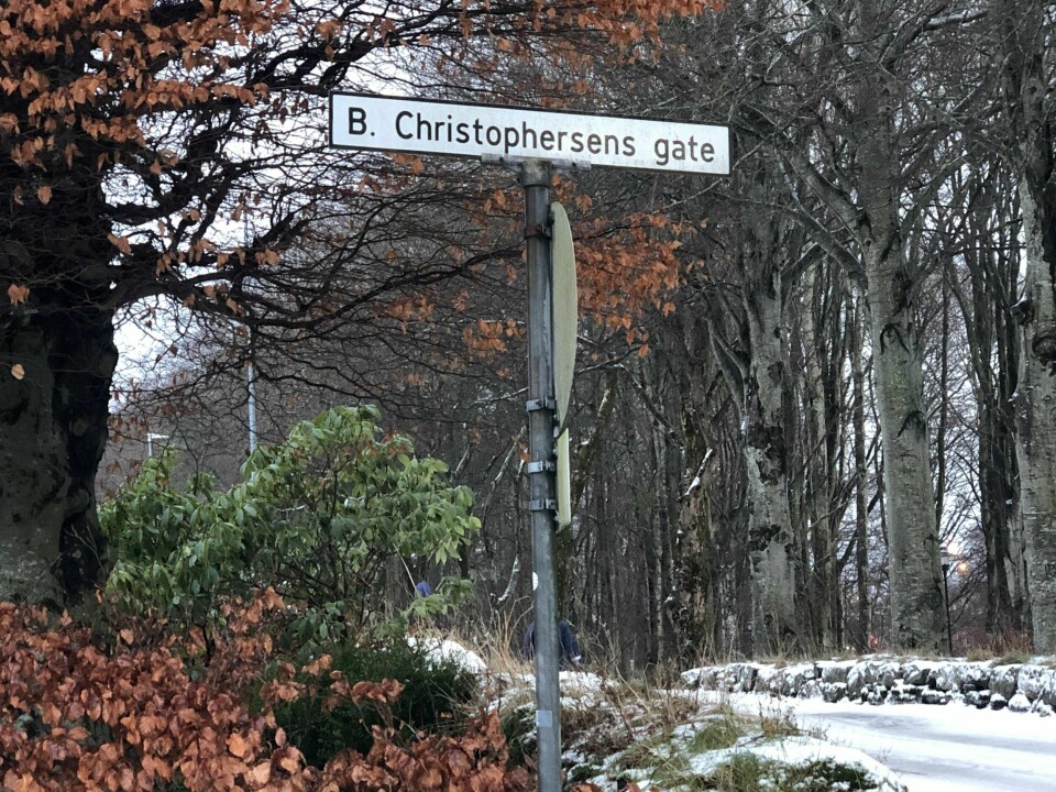 B. Christophersens gate på Eiganes fikk sitt navn som følge av et politisk kompromiss. Foto: Bjørn G. Sæbø