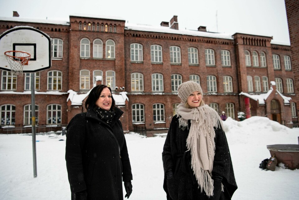 Inga Marte Thorkildsen, ny skolebyråd. Lilleborg skole. Aina Skjefstad Andersen, Utdanningsforbundet. Inga Marte Thorkildsen, ny skolebyråd. Lilleborg skole. Aina Skjefstad Andersen, Utdanningsforbundet.