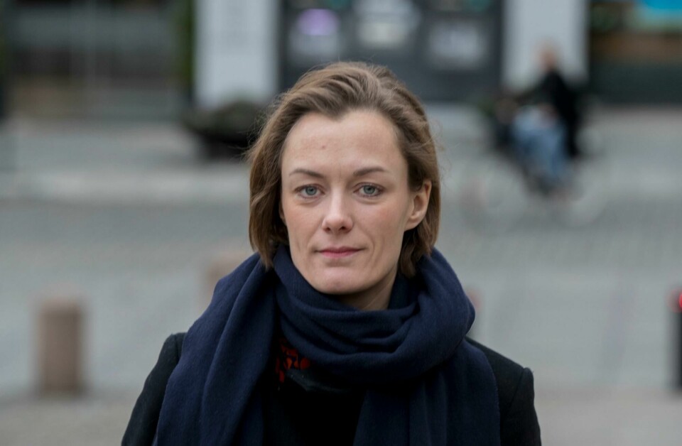 Anette Trettebergstuen, Aps kulturpolitiske talsperson i Stortinget. Foto: Vidar Ruud / NTB OSLO 20181108.
Anette Trettebergstuen utenfor stortinget ved løvebakken.
Foto: Vidar Ruud / NTB