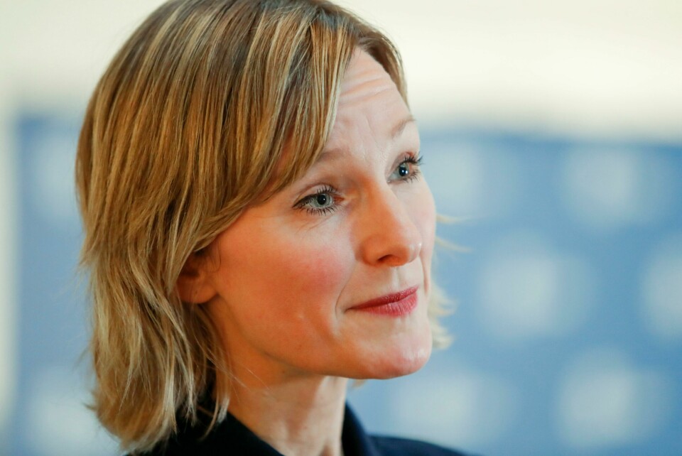 Oppvekst- og kunnskapsbyråd Inga Marte Thorkildsen (Ap) i Oslo reagerer på kunnskapsminister Guri Melbys (V) uttalelser om kommunenes skoleberedskap ved rødt tiltaksnivå. Oslo 20201126. Oppvekst- og kunnskapsbyråd Inga Marte Thorkildsen under en pressekonferanse der de orienterer om koronasituasjonen i Oslo kommune.Foto: Terje Bendiksby / NTB