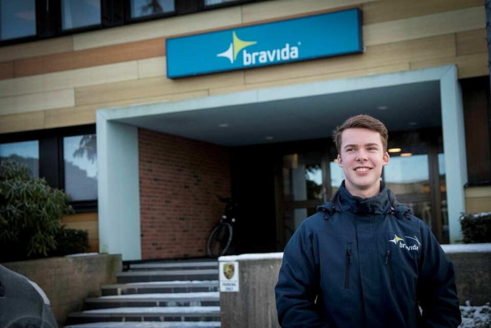 Vetle Flikkerud (18) fikk seg lærlingplass hos Bravida i fjor høst, og om to år er han forhåpentligvis ferdig utdannet elektriker. Foto: Tone Helene Oskarsen
