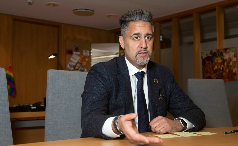 Abid Raja setter av penger til festivalsommeren. Oslo 20201215. Det er snart et år siden Abid Raja tiltrådte som kulturminister. Han ser tilbake på 2020 som et spesielt år og ser fram til oppgavene i 2021.Foto: Terje Bendiksby / NTB