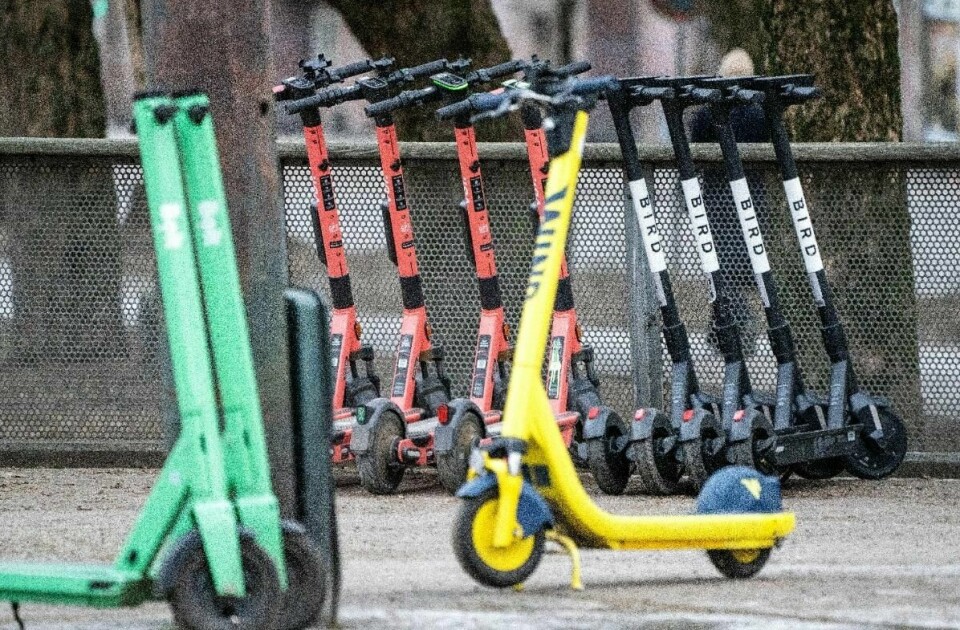 Oslo, Trondheim, Bergen og KS ber om større handlingsrom for kommunene når det gjelder regulering av elsparkesykkelutleie. Foto: Gorm Kallestad / NTB
