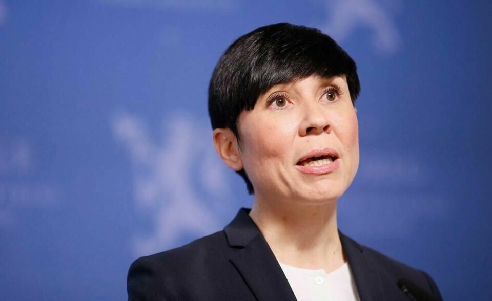 Utenriksminister Ine Eriksen Søreide (H).