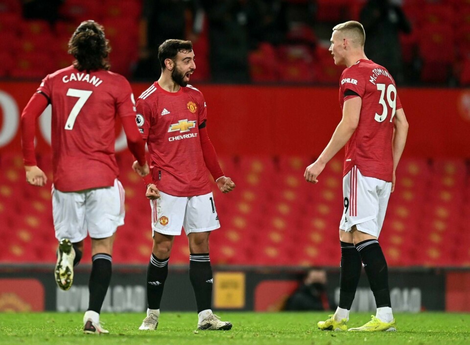 Edison Cavani, Bruno Fernandes, Scott McTominay og de andre Manchester United-spillerne må sette kursen for Torino i stedet for San Sebastian.