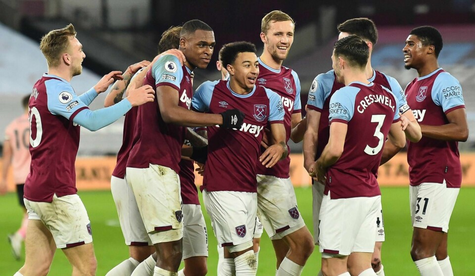West Ham har kun tre lag foran seg på Premier League-tabellen etter 3-0-seieren over tabelljumbo Sheffield United mandag.