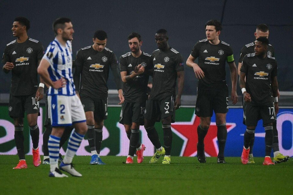 Manchester United sikret seg torsdag et glimrende utgangspunkt foran returkampen i europaligaens 16-delsfinale. Real Sociedad ble slått 4-0 i Torino.