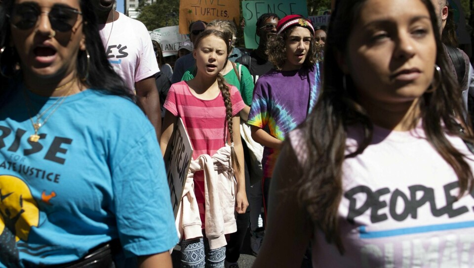 Greta Thunberg i New York i 2019. Miljøpolitikken hun står for blir altfor dyr, mener innsenderen. Foto: Eduardo Munoz Alvarez/AP