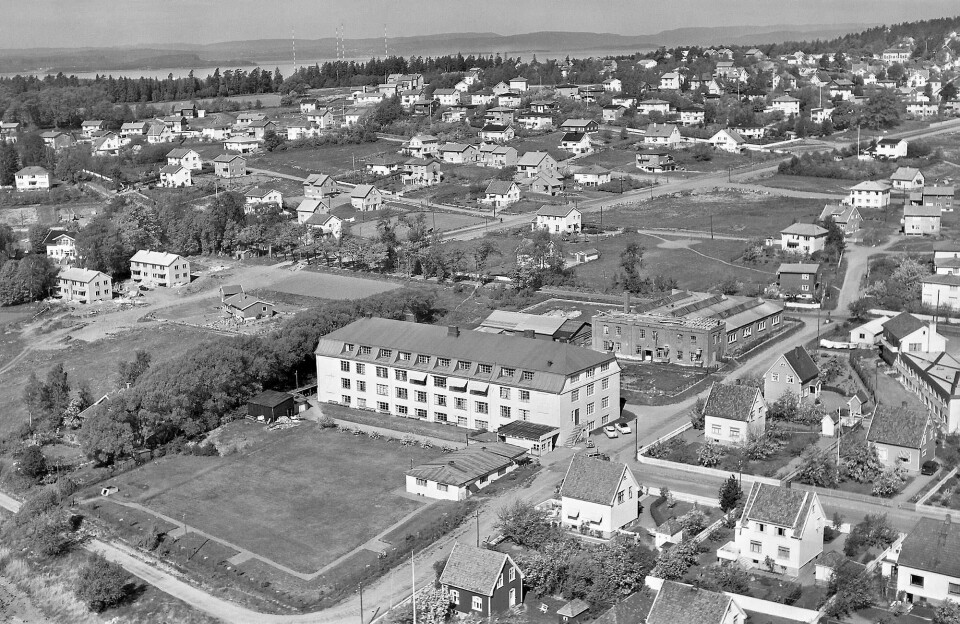 : HORNBYGGET: Etableringen av bedriften Aug. P. Horn var årsak til at Vårli ble innlemmet i Moss kommune i 1925. FOTO: A. SCHRØDER, ØSTFOLD FYLKES BILLEDARKIV