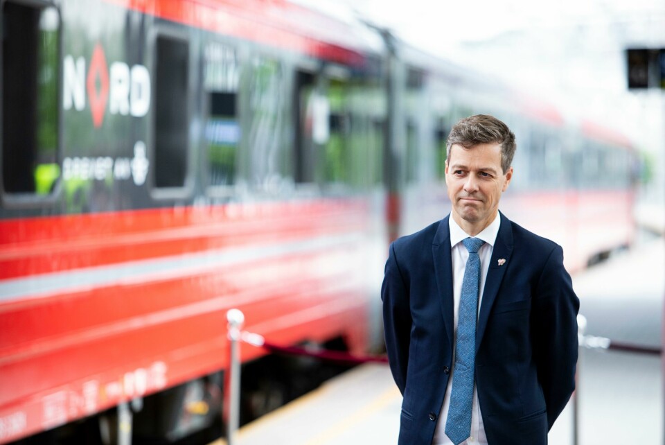 Samferdselsminister Knut Arild Hareide (KrF), her fotografert på Oslo S i fjor sommer, da det svenske togselskapet SJ startet opp sine sju togruter i Norge. Oslo 20200608. Samferdselsminister Knut Arild Hareide var til stede på Oslo s da Nord, som drives av SJ Norge, feiret sin oppstart med syv togruter i Norge.Foto: Tore Meek / NTB