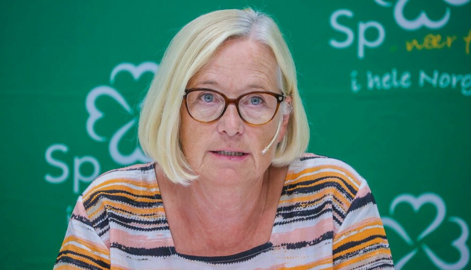 Senterpartiets parlamentariske leder Marit Arnstad. Oslo 20200625. Parlamentarisk leder i Senterpartiet, Marit Arnstad, under Senterpartiets oppsummerende pressekonferanse.Foto: Ørn E. Borgen / NTB scanpix