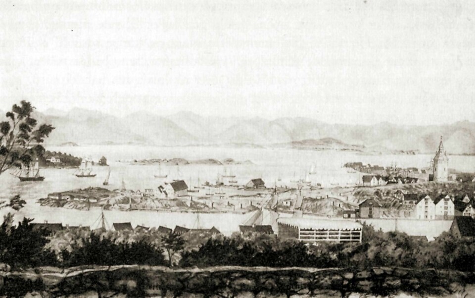 14. mars 1860 ble Stavanger rammet av en brannkatastrofe. Hele bebyggelsen på Holmen og en del av Østervåg strøk med. 250 bygninger brant og 2000 personer ble husløse.