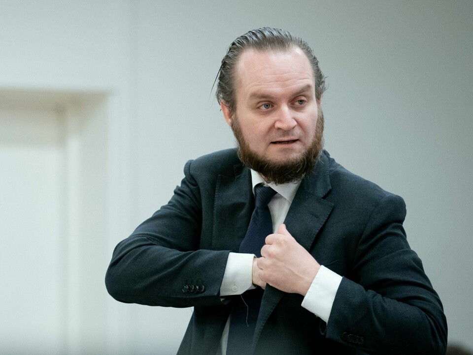 Forsvarer Nils Christian Nordhus under straffesaken mot kvinnen som i fjor ble hentet ut av al-Hol-leiren sammen med sine to barn. Nils Christian Nordhus.