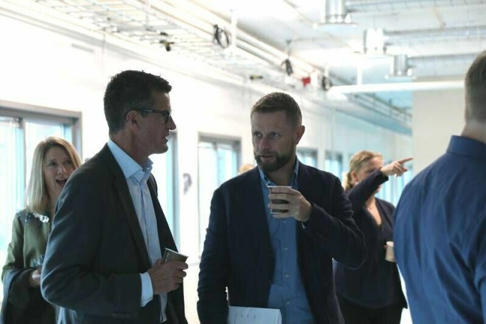 UiS-rektor Klaus Mohn og helseminister Bent Høie UiS-rektor Klaus Mohn og helseminister Bent Høie