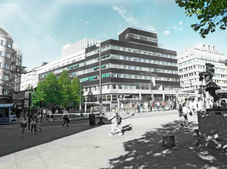 Illustrasjon av det framtidige Stortingsgata 28-bygget. Illustrasjon av det framtidige Stortingsgata 28-bygget.